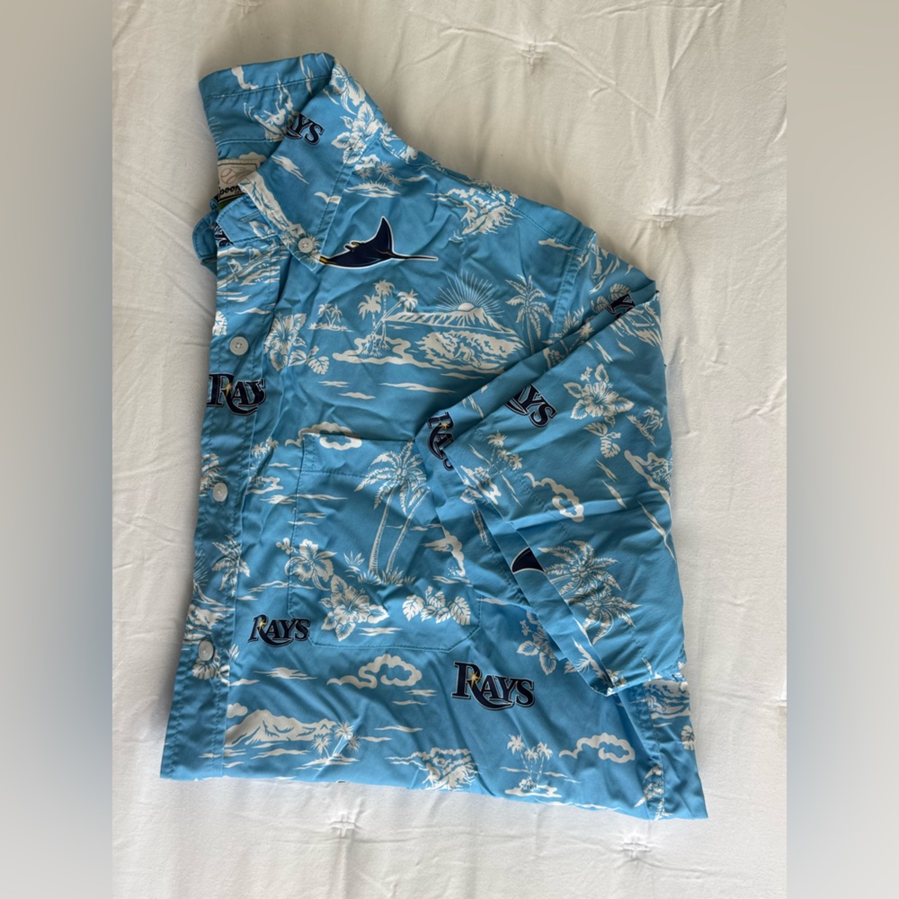 Reyn Spooner MLB Tampa Bay Rays Hawaiian Shirt Size L